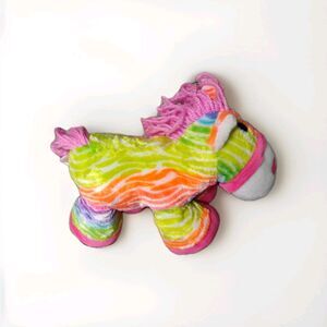 Dan Dee Collectors Choice Striped Pony Horse Plush Stuffed Bright Neon